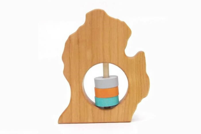 https://www.citybirddetroit.com/collections/toys/products/michigan-shaped-baby-rattle