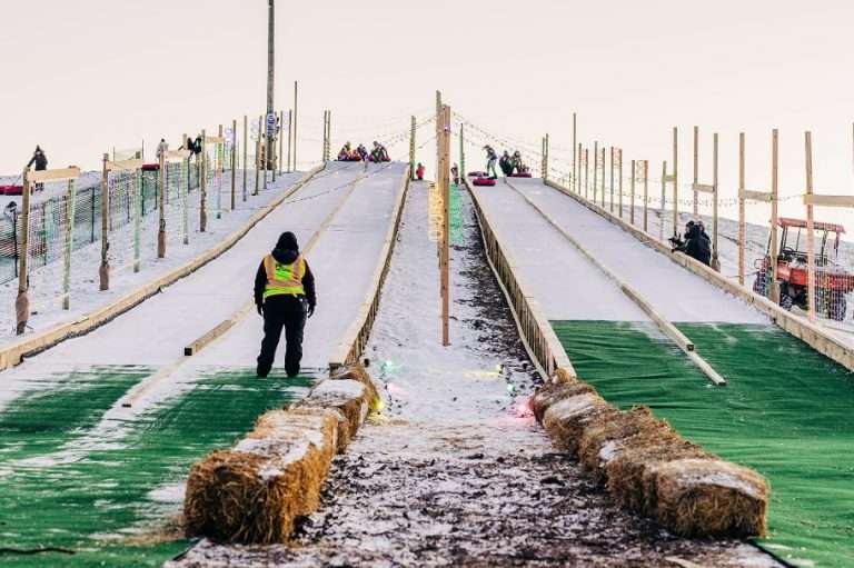 LAST CHANCE Snow Tubing At Bowers School Farm This Winter