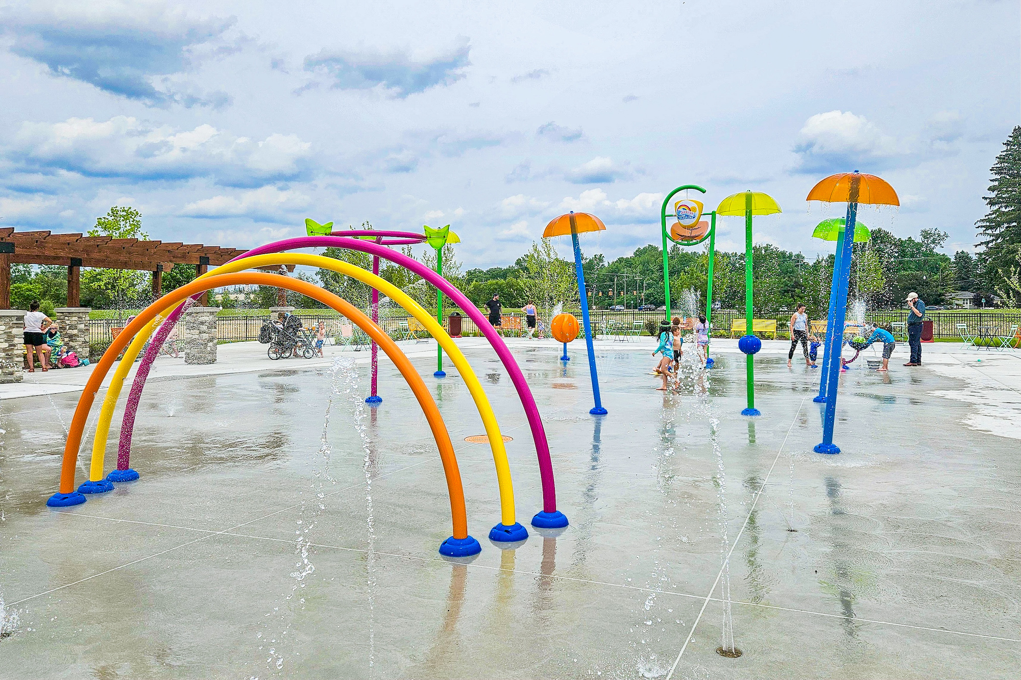 NEW Jessica’s Splash Pad in Novi is NOW OPEN for the Summer