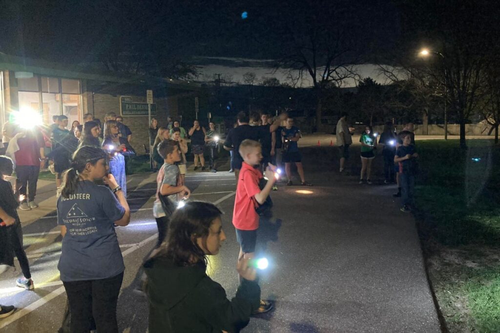 Teen Flashlight Egg Hunt