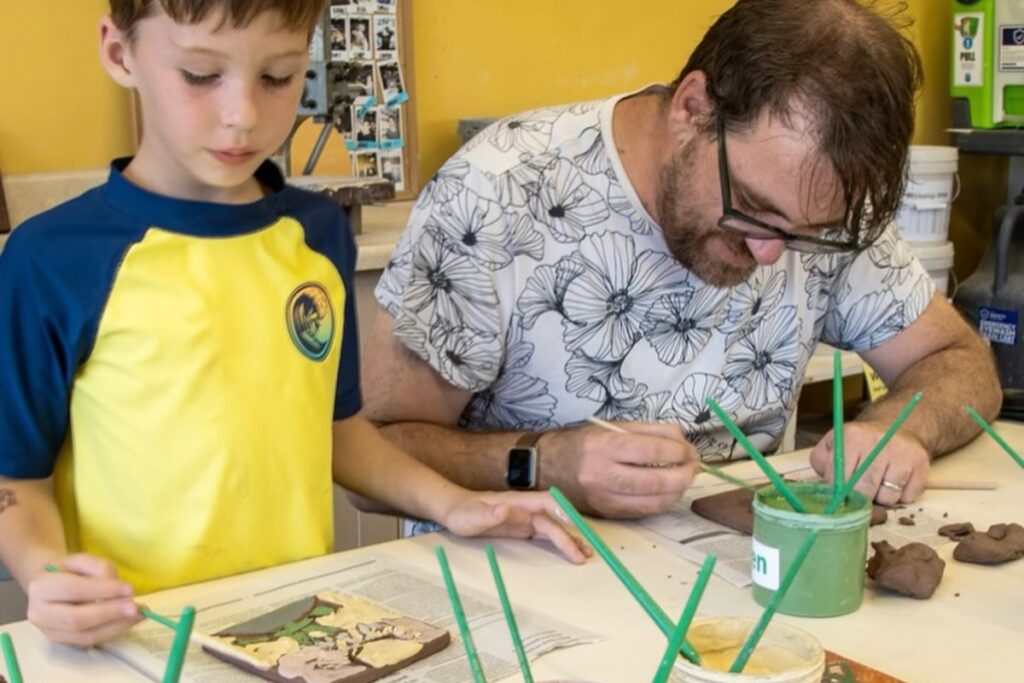 Guardian + Child Workshops: Tile Making