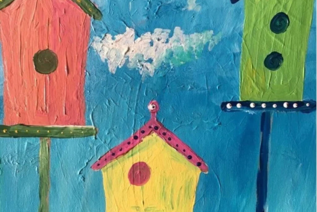 Birdhouse Guided Painting
